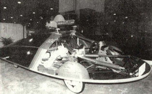 Newly designed car powered by solar energy. LIU XINNING